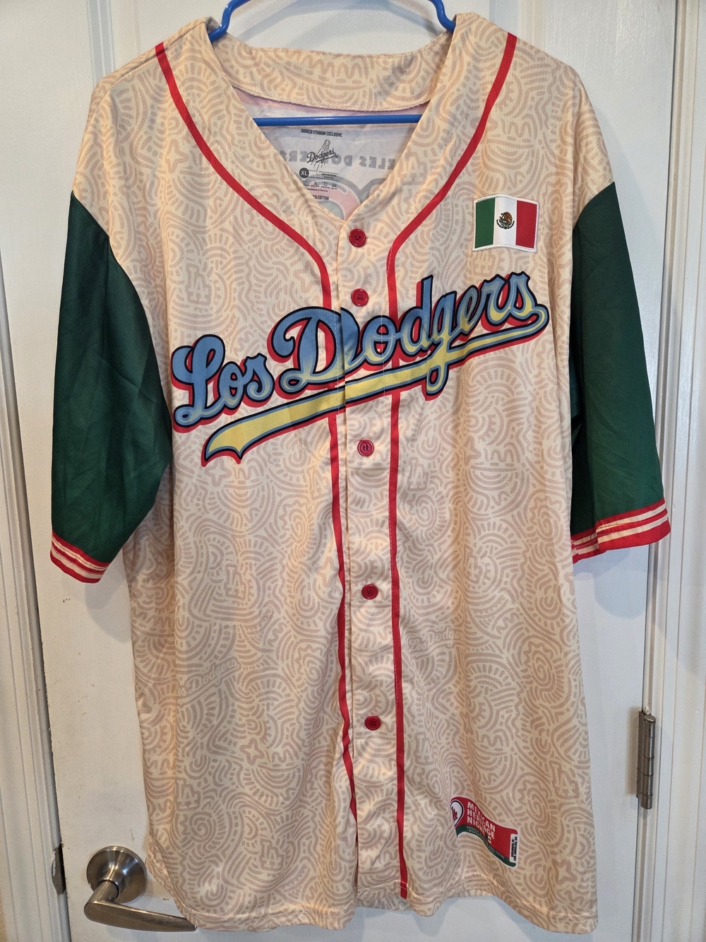 Los Angeles Dodgers Mexico Heritage Baseball Jersey